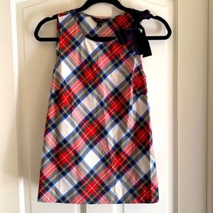 J Crew tartan plaid sleeveless top- Sz 4